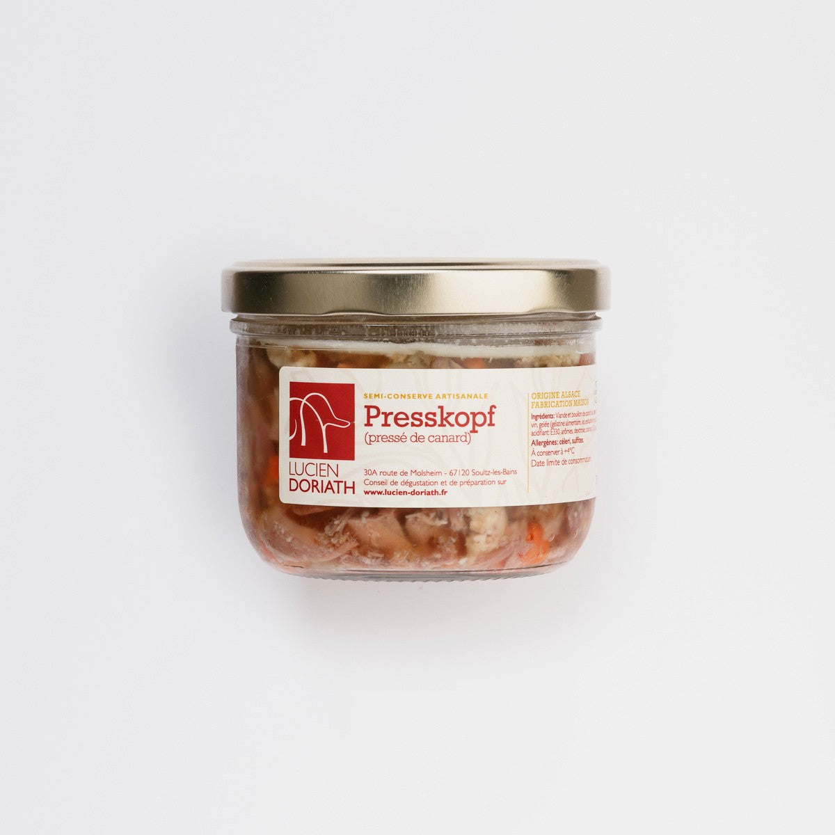 Carne di Anatra Pressata Semi-Conserva (Presskopf) - 300g