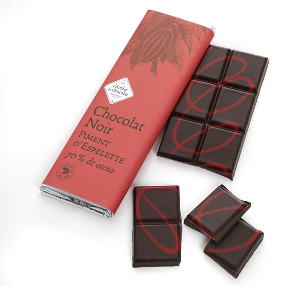 Tavoletta di Cioccolato Fondente con Pepe di Espelette