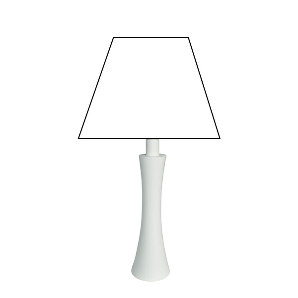 Various Lamp Base Diabola - White - 27 cm or 34 cm - Wood - Scandinavian Design