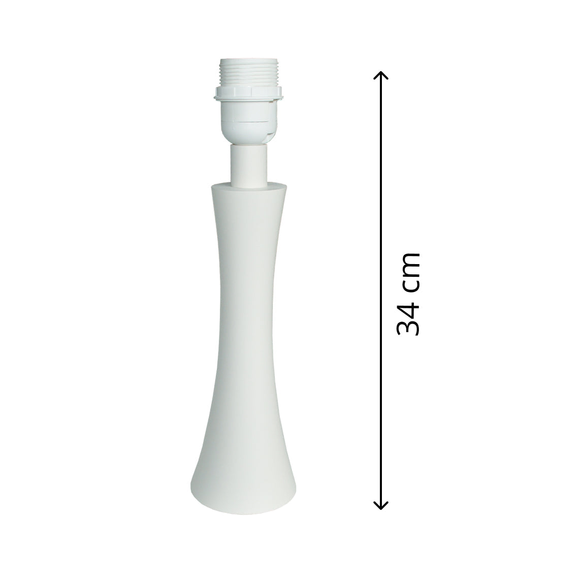 Various Lamp Base Diabola - White - 27 cm or 34 cm - Wood - Scandinavian Design