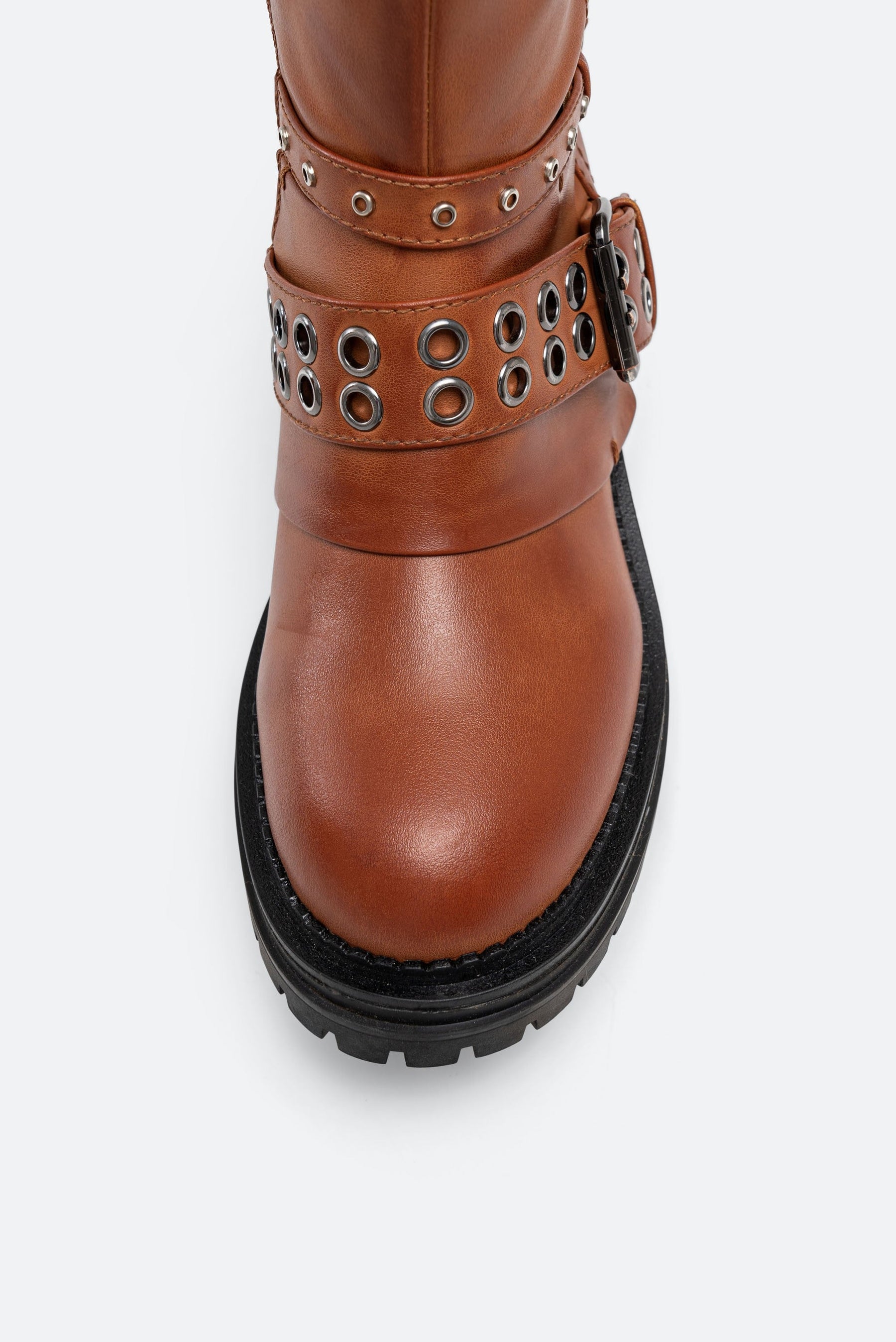 Melfort Ankle Boot in Faux Leather Color Tan