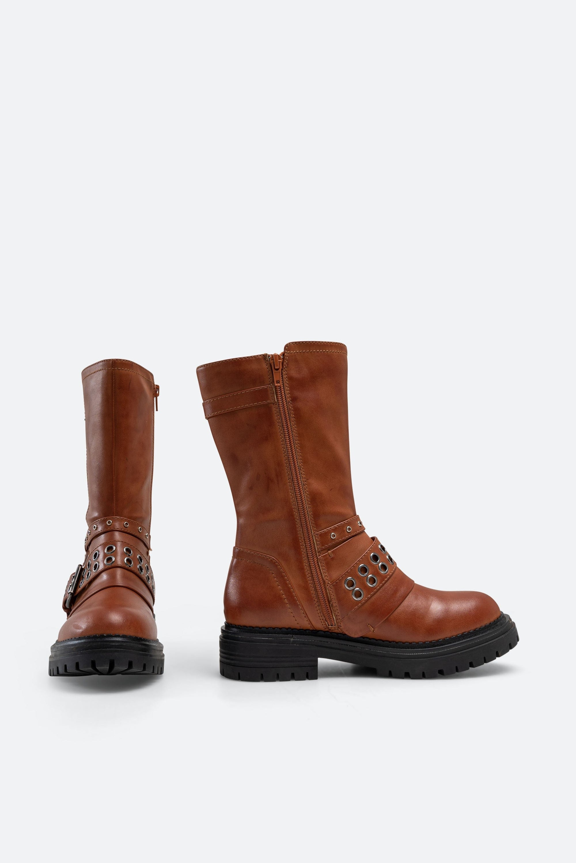 Melfort Ankle Boot in Faux Leather Color Tan