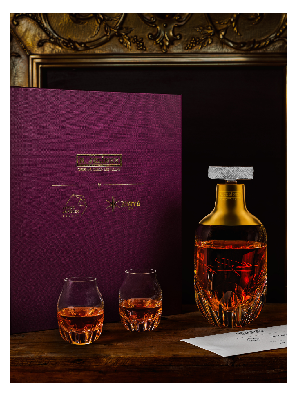 R. JELÍNEK & L. Jabůrek & Květná set 45.9% 0.7l Bottle number: 62