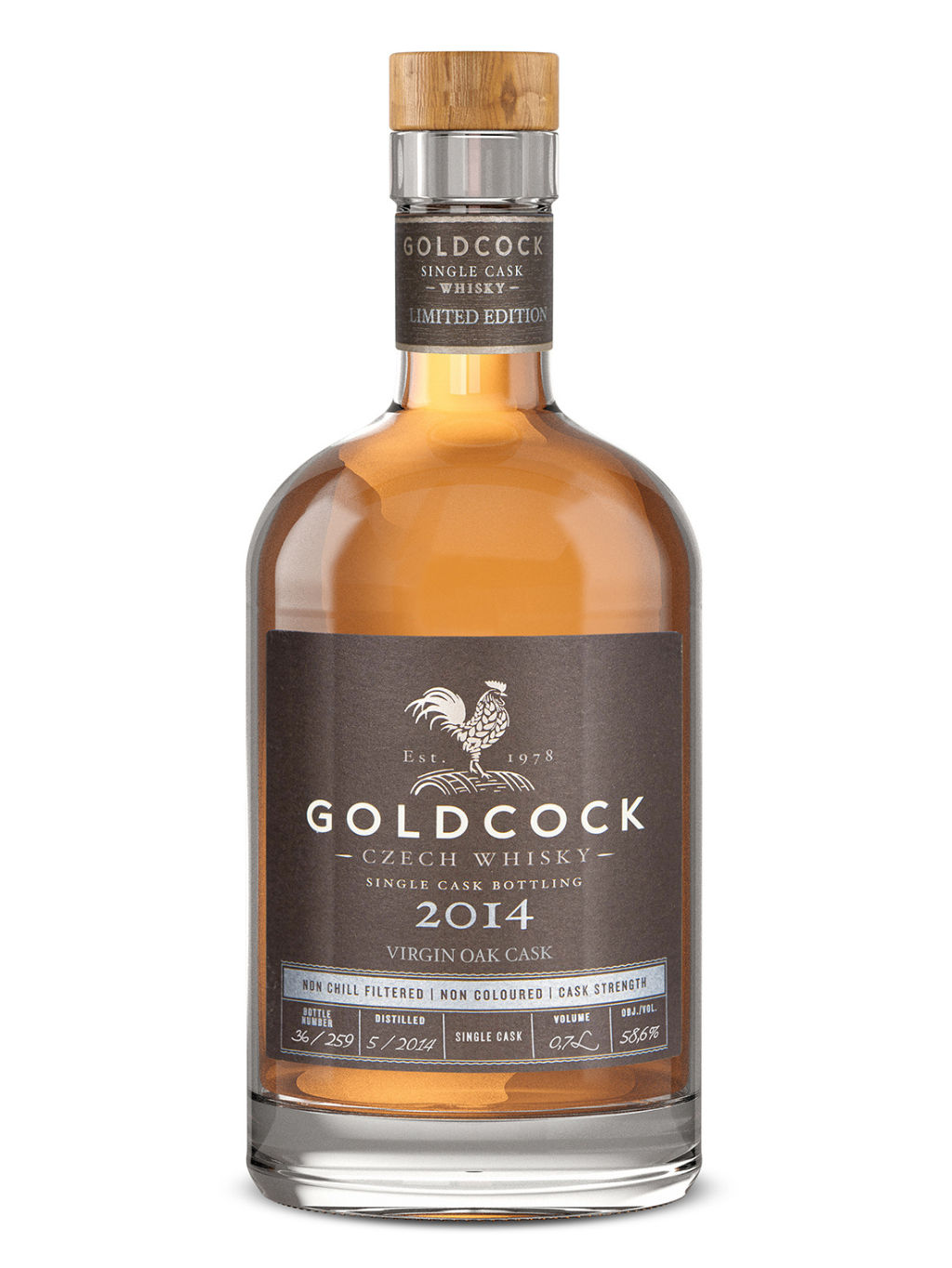 GOLDCOCK 2014 Virgin Oak Cask 58,6% 0,7l