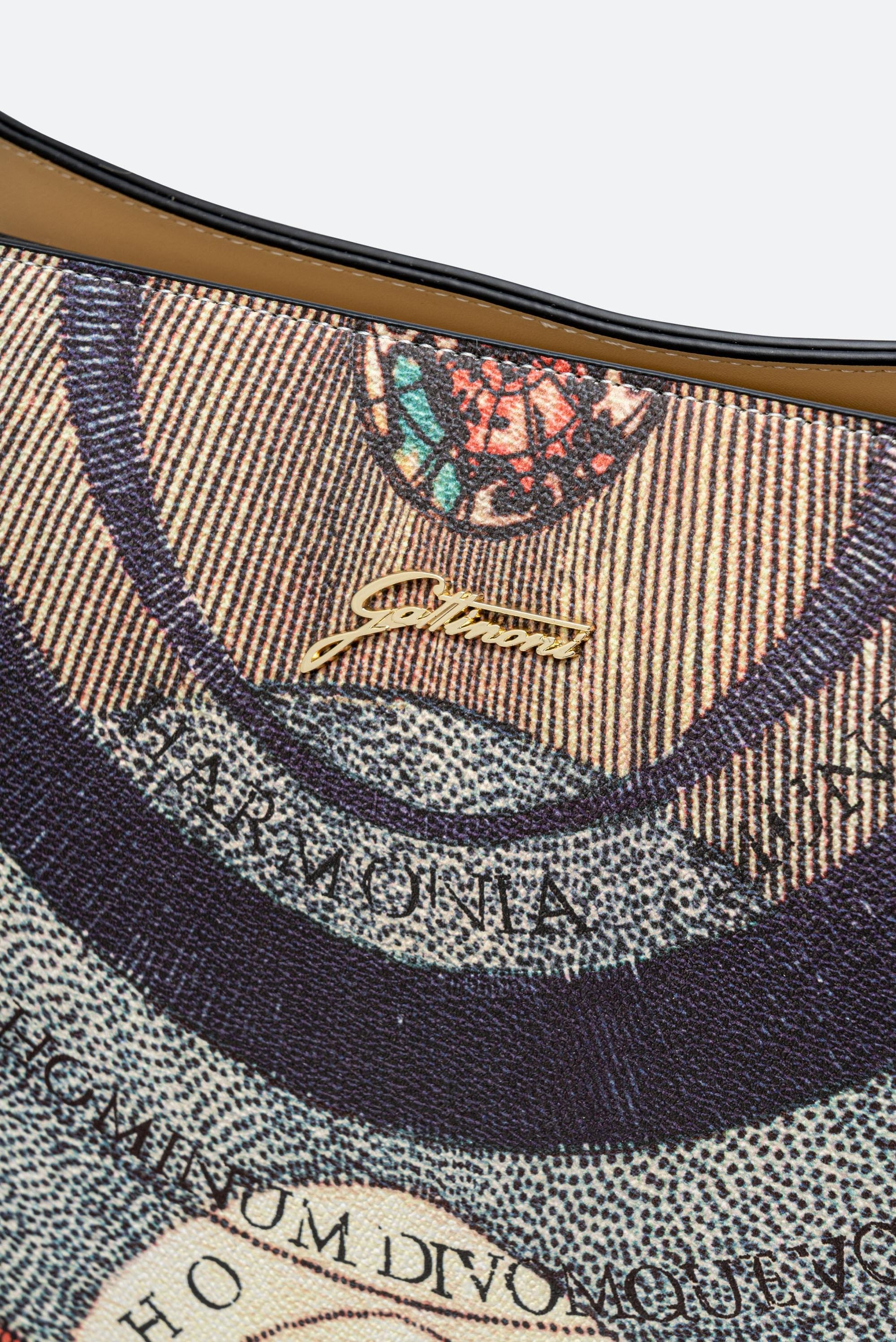 Medium Hobo Bag Planetarium Classic Leather Finish in Beige