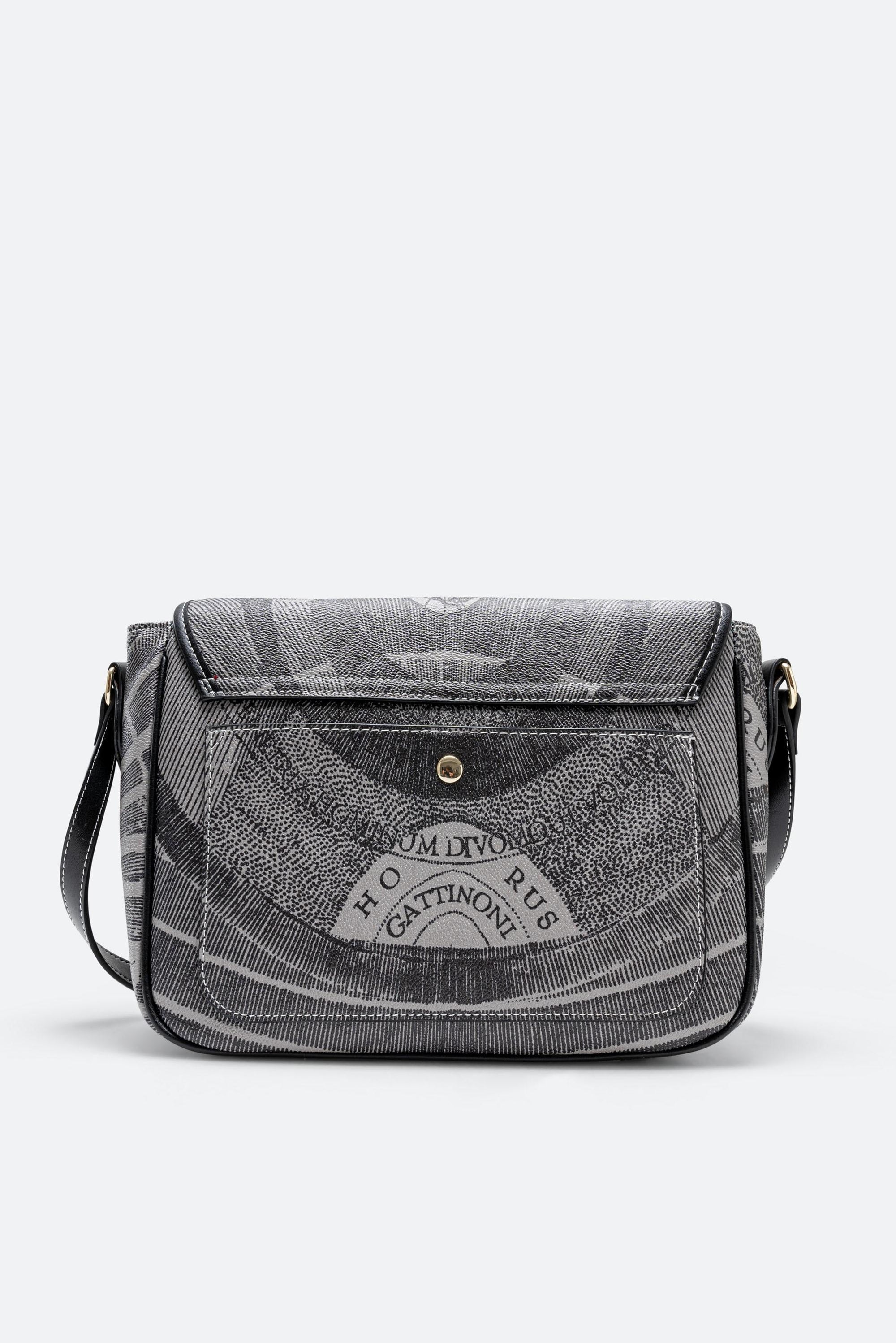 Flap Bag Medium Planetarium mono black color Black