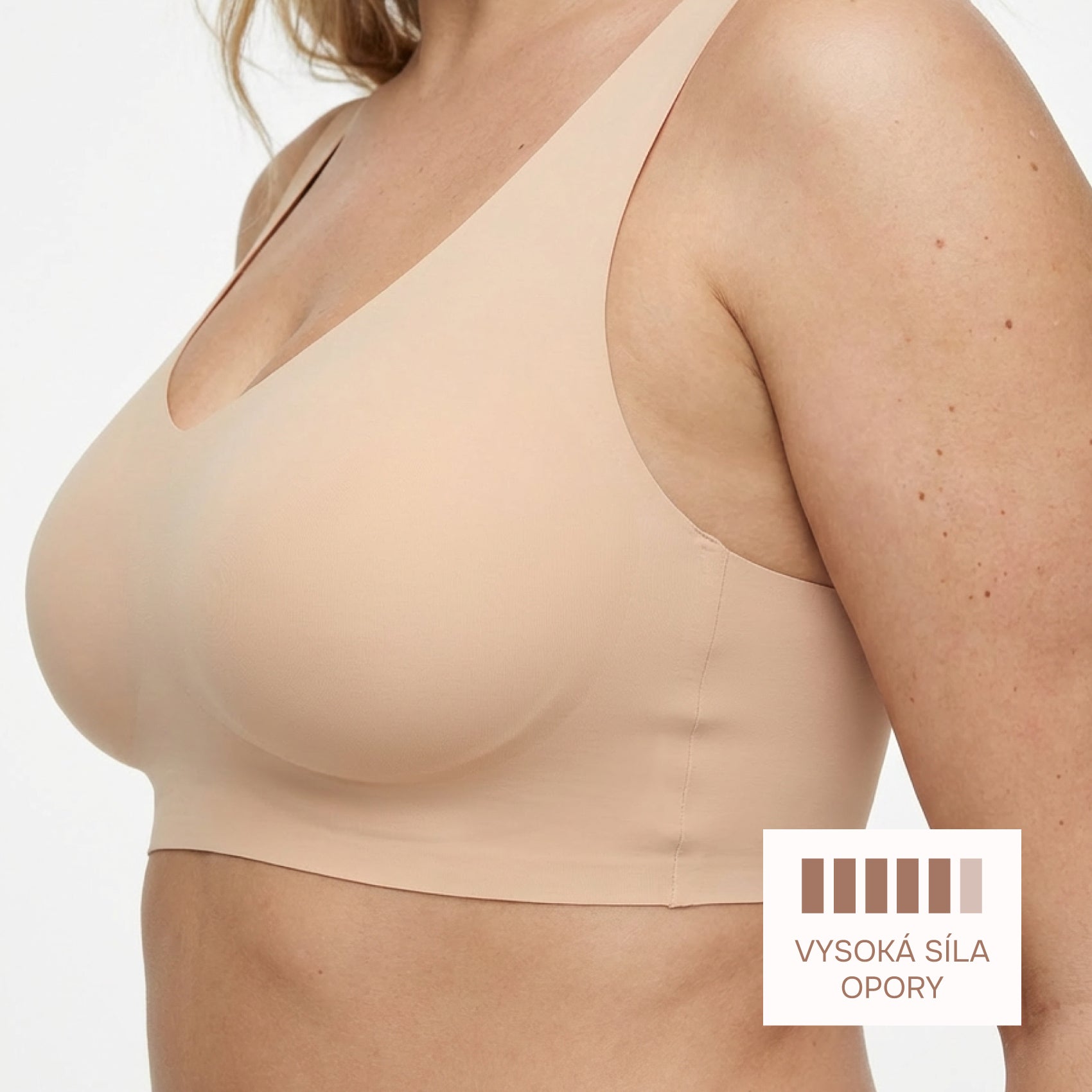 Seamless Back-Shaping Bra, NUDE Size: L