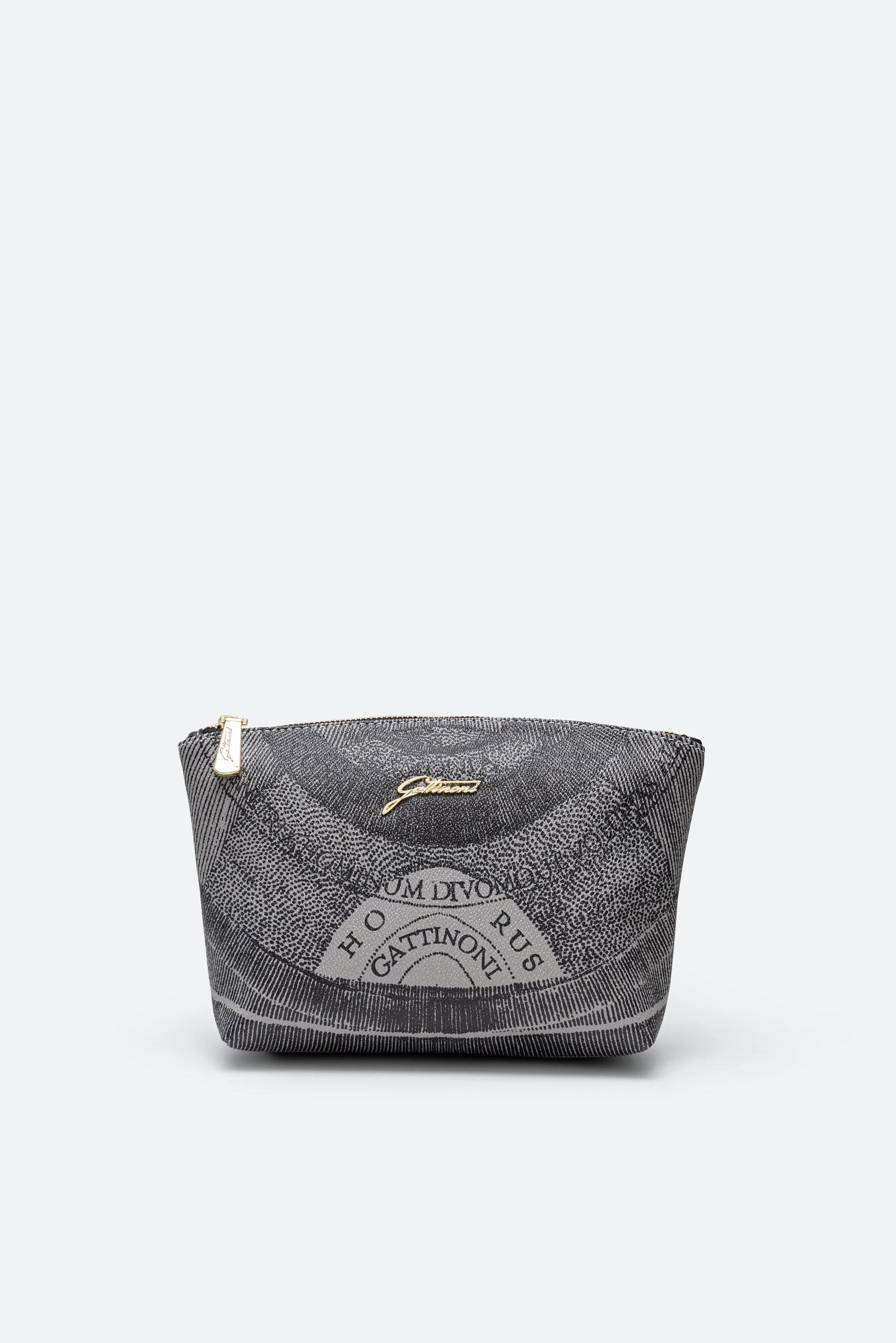 Trousse de beauté moyenne avec zip Planetarium Mono Noir