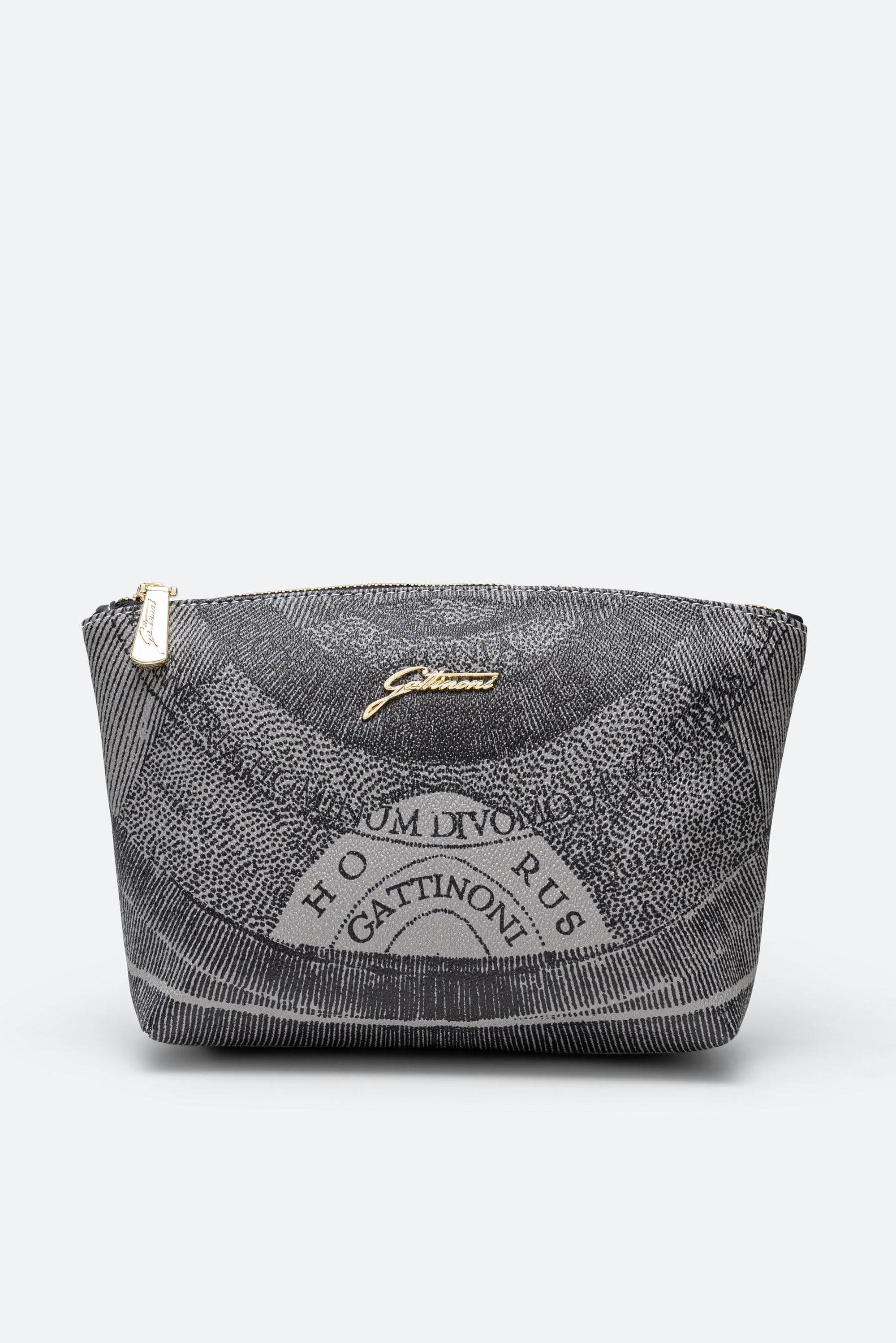 Trousse de beauté moyenne avec zip Planetarium Mono Noir
