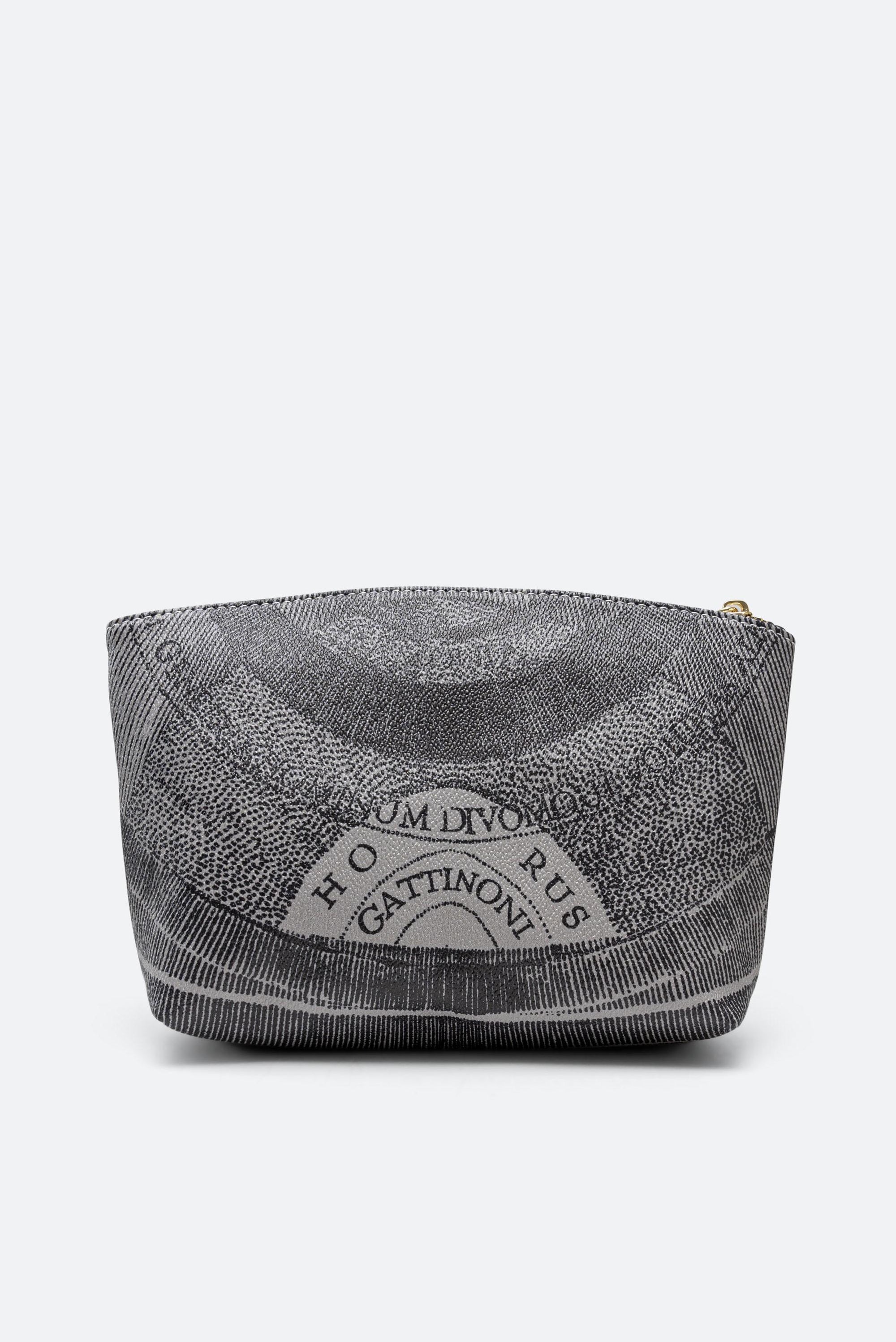 Middelgrote Beauty Case met Rits Planetarium Mono Zwart