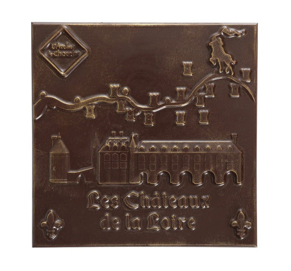 Cuadrado de chocolate negro · Châteaux de la Loire