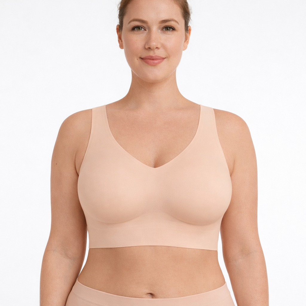 Seamless Back-Shaping Bra, NUDE Size: XXL
