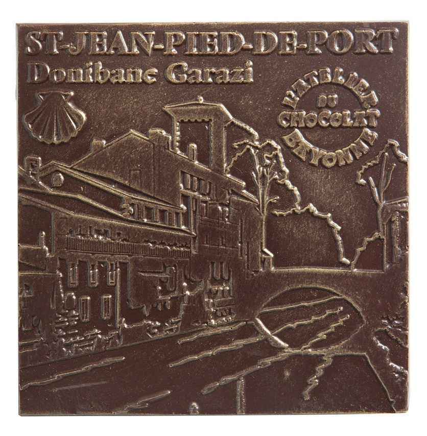 Dark chocolate square Saint-Jean-Pied-de-Port