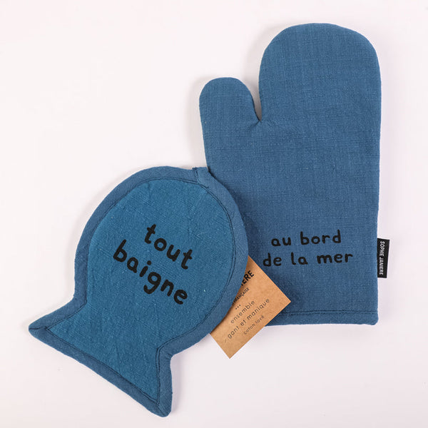 Everything is Fine Glove and Pot Holder