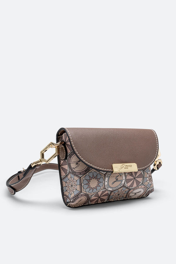 Sac banane Teodosia en poudre avec détails rose antique