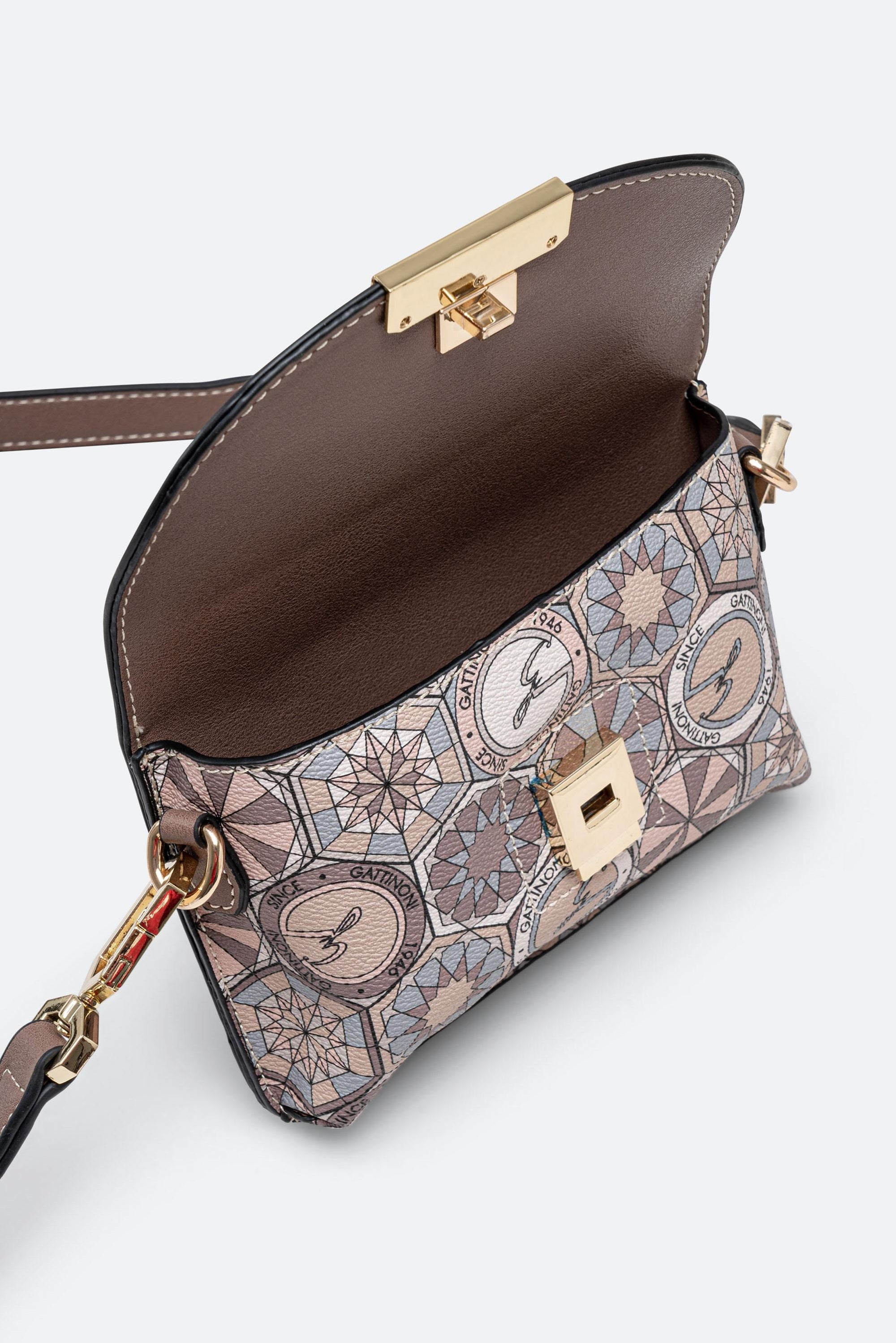 Sac banane Teodosia en poudre avec détails rose antique