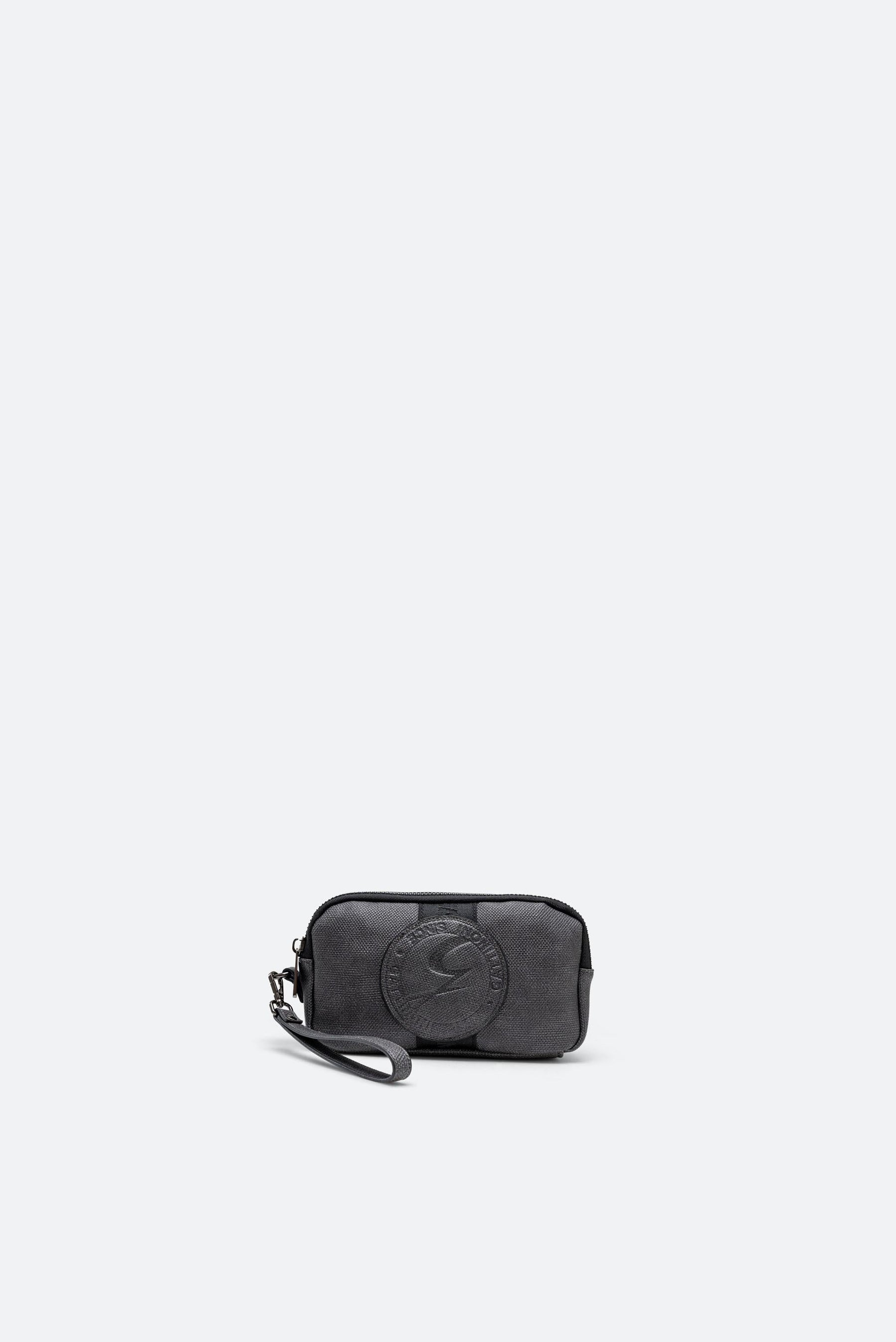 Beauty Tristan Texture with Embossed Logo in Gray