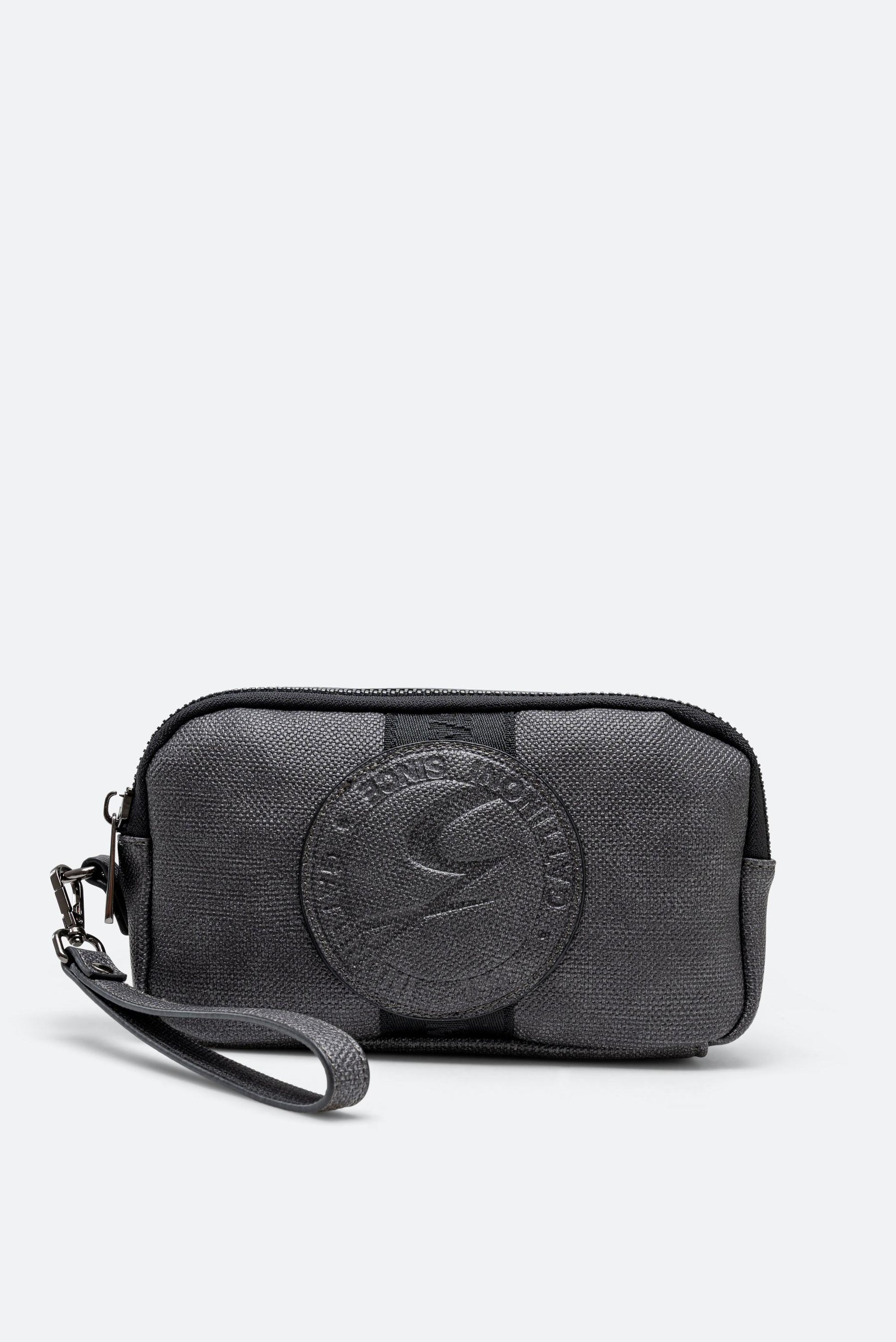 Beauty Tristan Texture with Embossed Logo in Gray