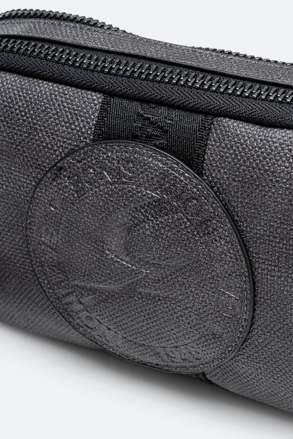 Beauty Tristan Texture with Embossed Logo in Gray
