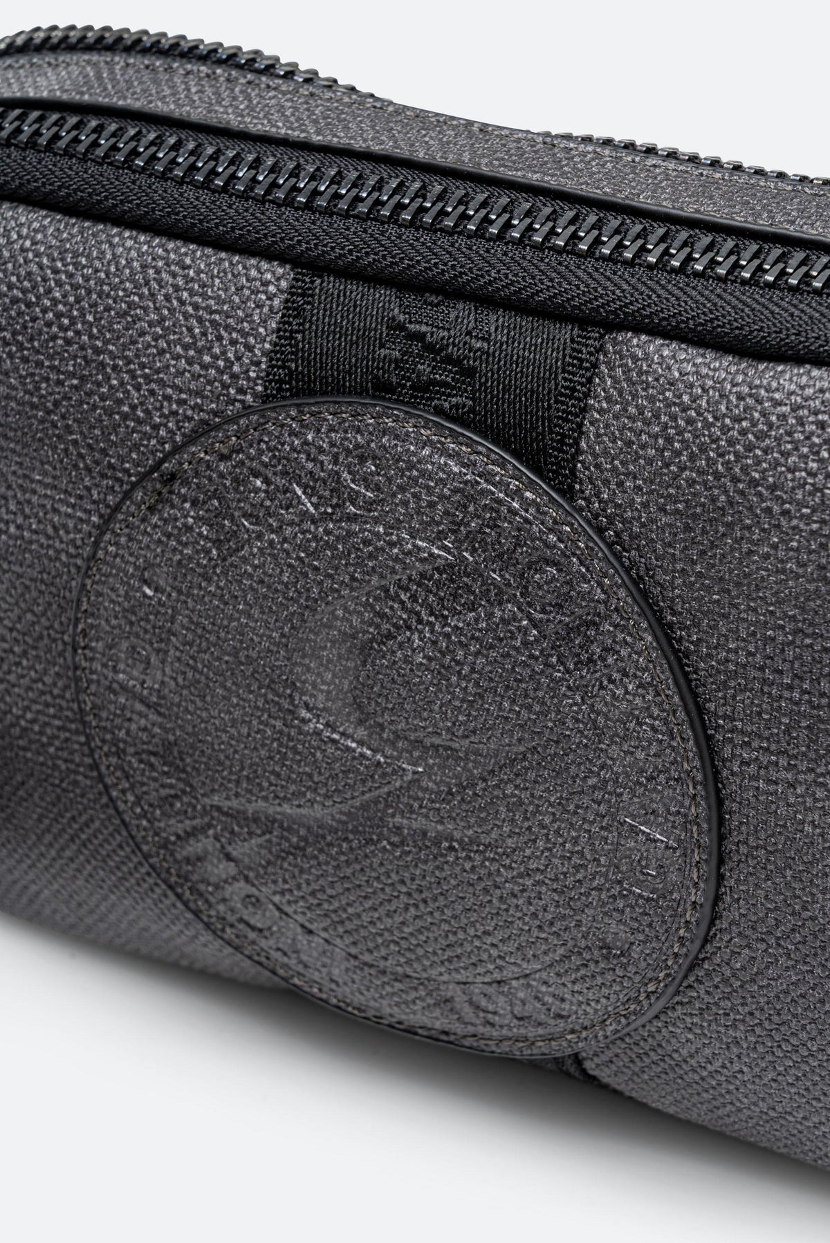 Beauty Tristan Texture with Embossed Logo in Gray