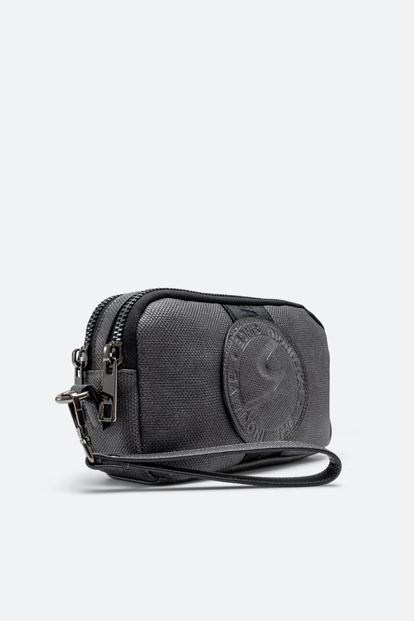 Beauty Tristan Texture with Embossed Logo in Gray