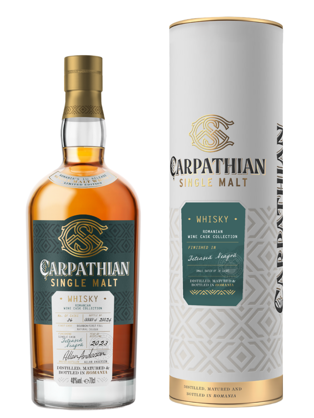 CARPATHIAN Single Malt Feteasca Neagra Cask 40% 0.7l