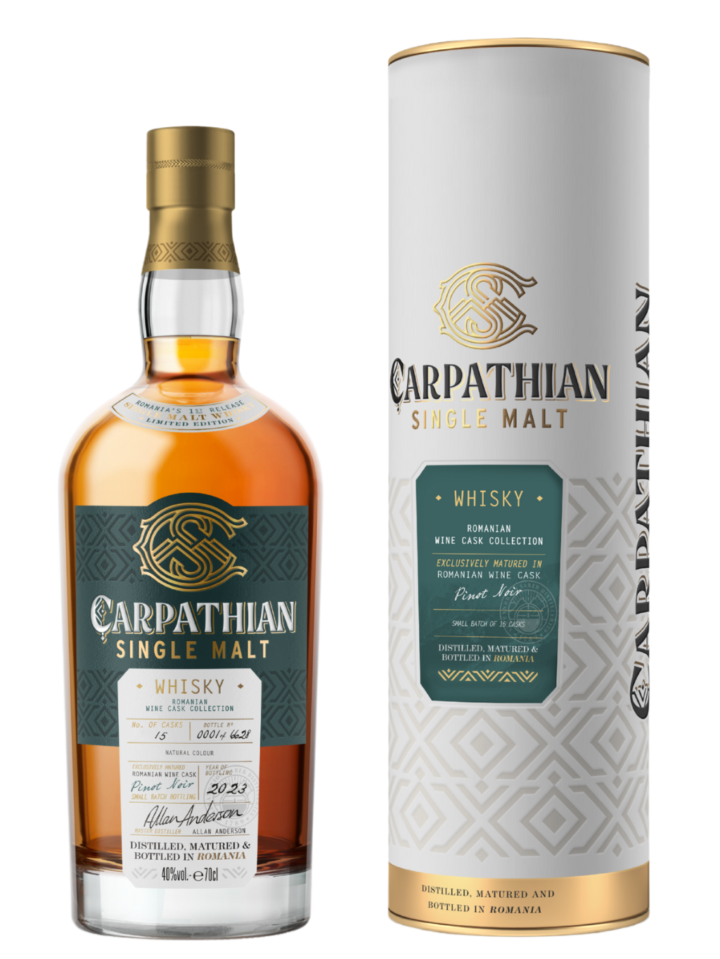 CARPATHIAN Single Malt Pinot Noir Cask 40% 0.7l