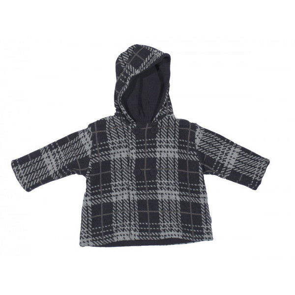 DOUBLE-BREASTED COAT WITH HOOD