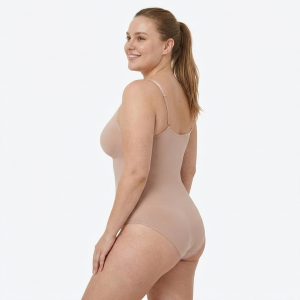 Shaping bodysuit with classic brief cut, NUDE size other: XL/XXL