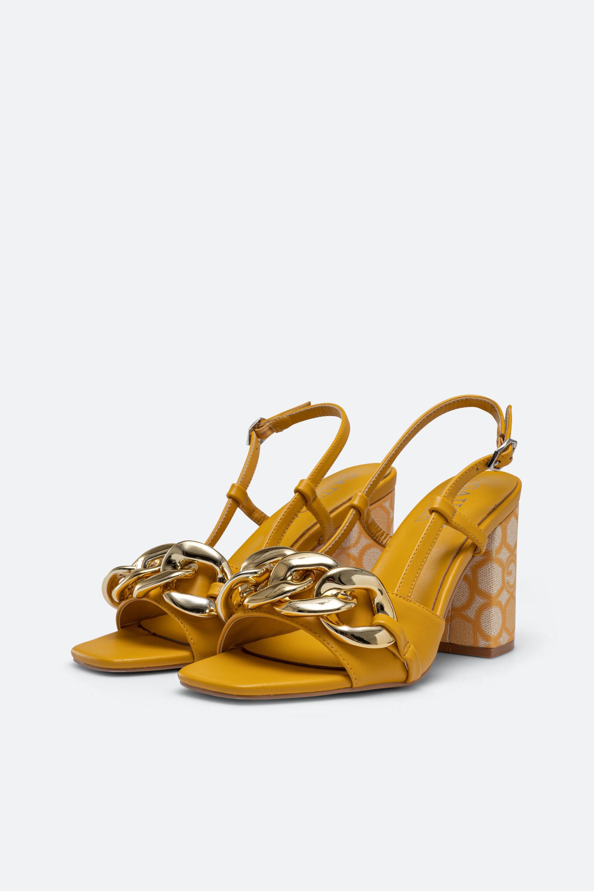 Cameron Teometric Yellow Sandal