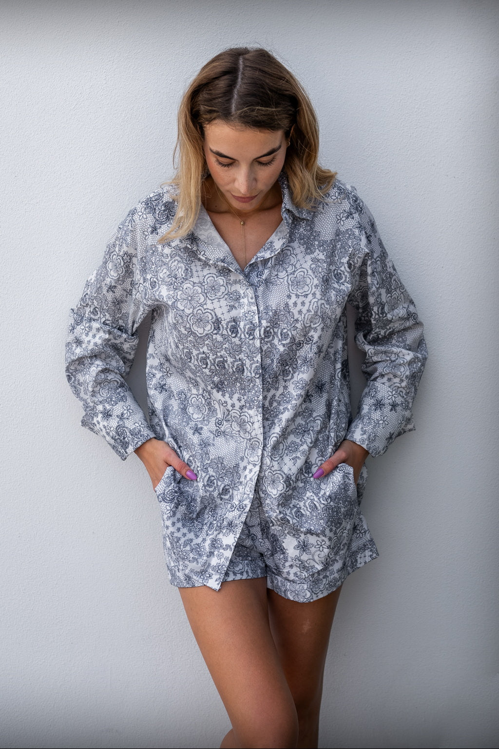 Miray Shirt, Fine Japanese Cotton | CĀVA MAISON by Loreen Label Size: UNI / S - L, Colour: Blossom Breeze