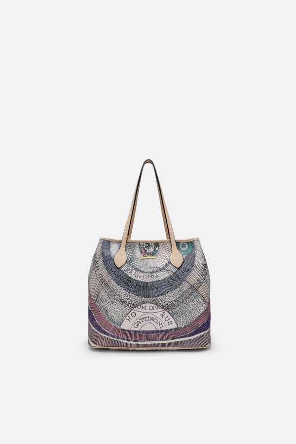 Bolsa de compras mediana Planetarium Acuarela