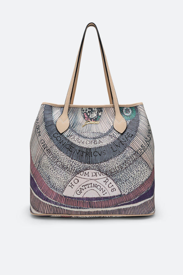Medium Shopping Bag Planetarium Watercolor