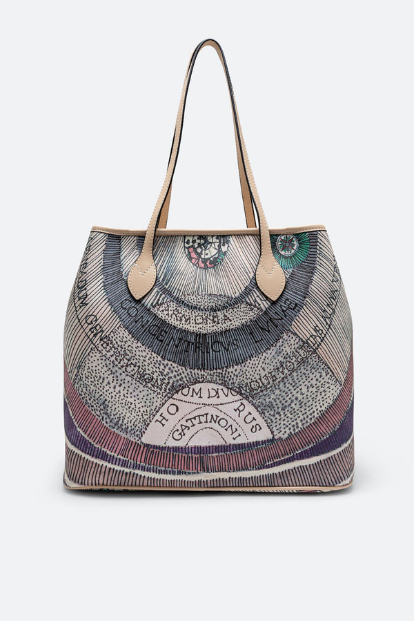 Bolsa de compras mediana Planetarium Acuarela