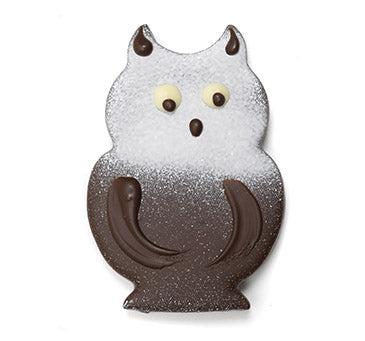 Sparkling praline owl dark chocolate · Easter chocolates