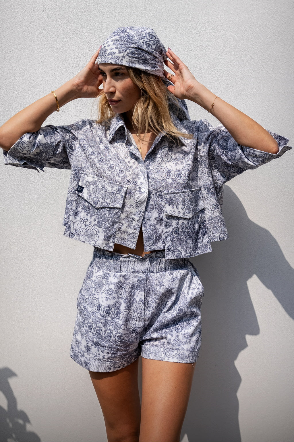 Aurora Shirt, Fine Japanese Cotton | CĀVA MAISON by Loreen Label Size: UNI / XS - L, Colour: Blossom Breeze