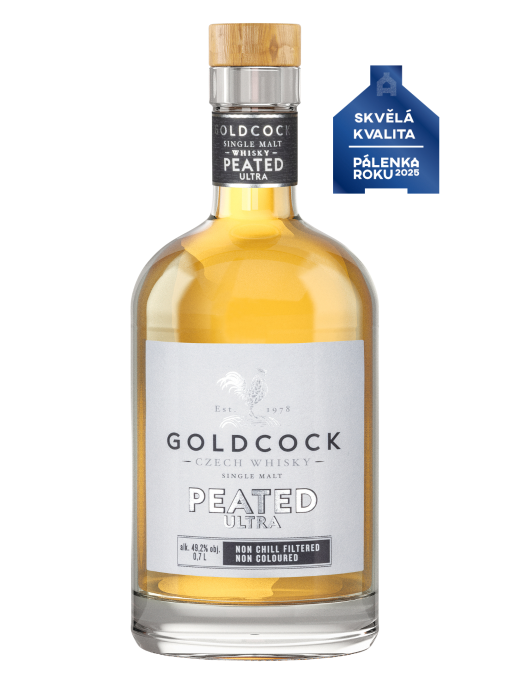 GOLDCOCK Ultra Peated Single Malt 49.2% 0.7l