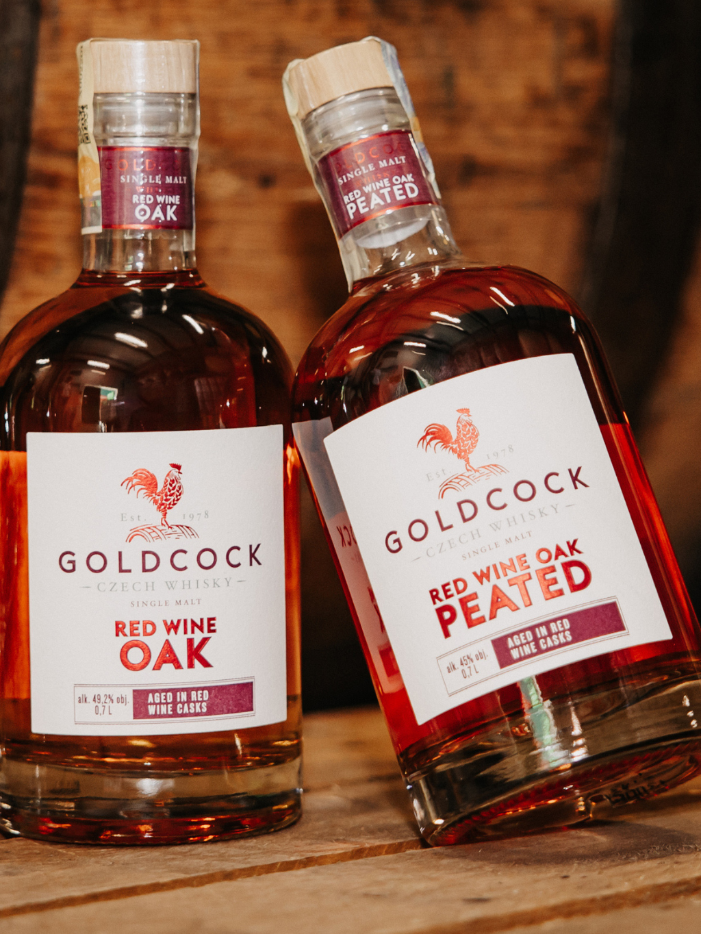 GOLDCOCK Peated Red Wine Oak Cask Finish 45% 0.7l