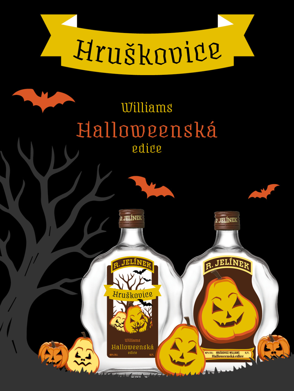 Hruškovice Williams 42% 0,7l Halloween Číslo láhve: 1