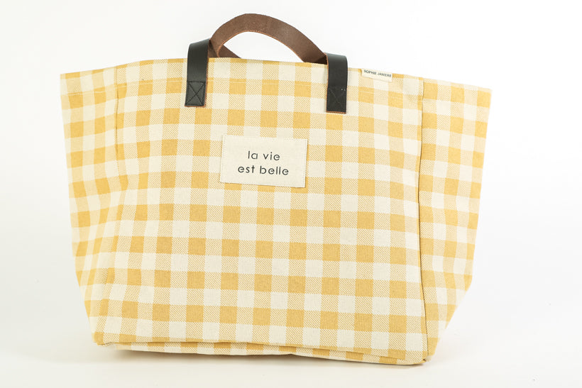 Talensac Vichy Bag Life is Beautiful