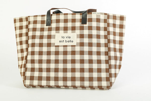 Talensac Vichy Bag Life is Beautiful