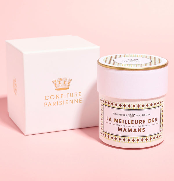Confiture Parisienne - 250g Châtaigne Poire et son écrin "La meilleure des mamans"