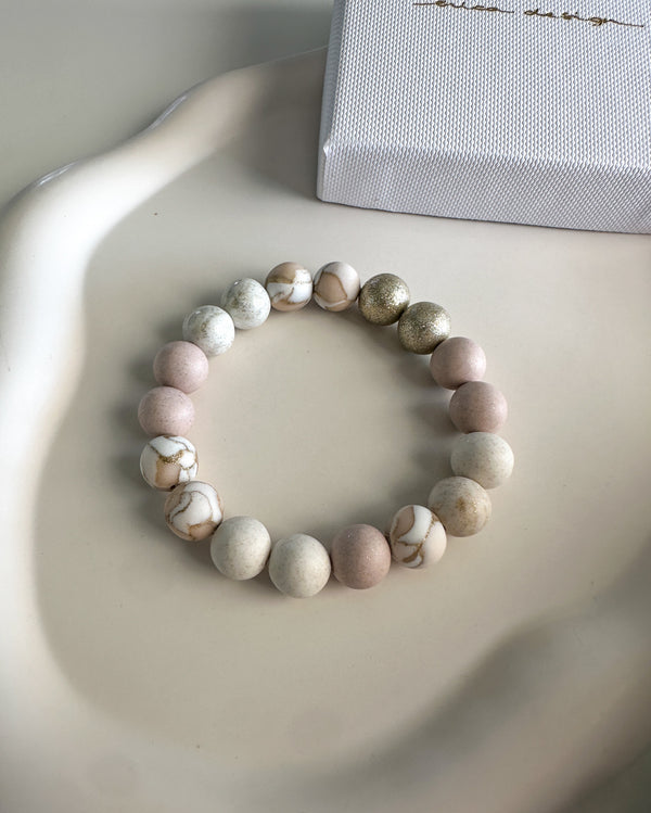 Bracelet, earrings | BULB LIMITED | champagne