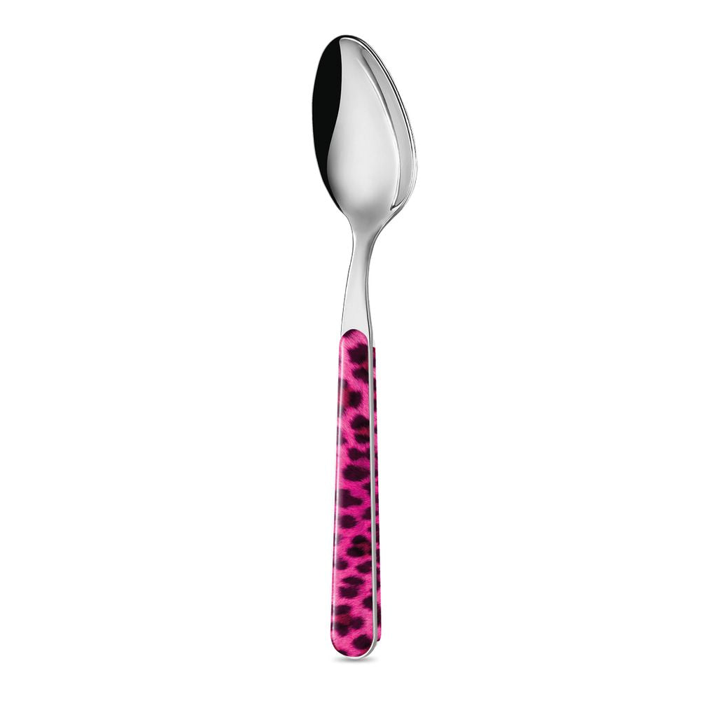 6 Table Spoons - Pink Leopard Animalier BD14002P
