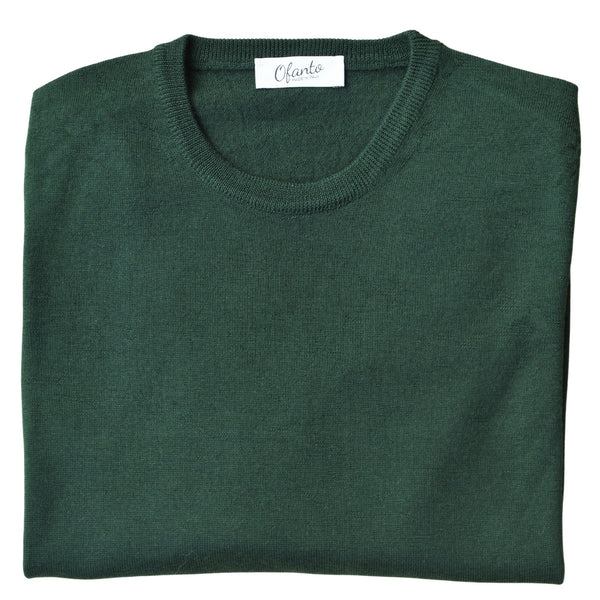 100% Merino italijanski pulover - Zelen