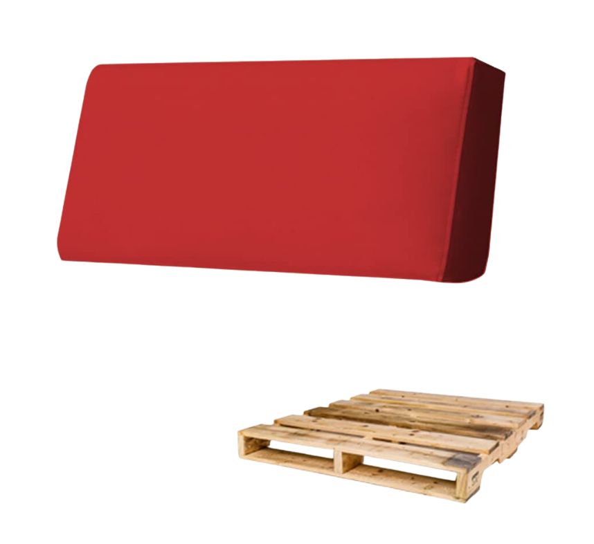 ECO BACK, Schienale per Pallet Rigido in Ecopelle 120x30 H15, Rosso,  Arketicom
