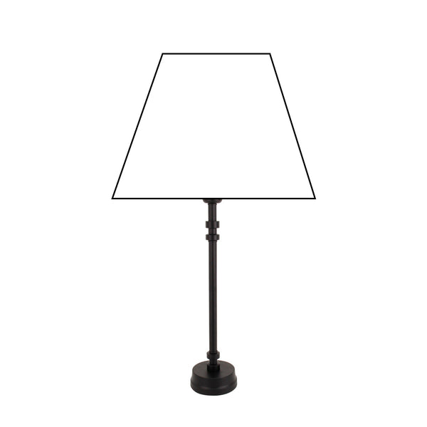 Lampenfuß Schwarz, minimalistisches Design, zwei Größen, stabil und hochwertig.