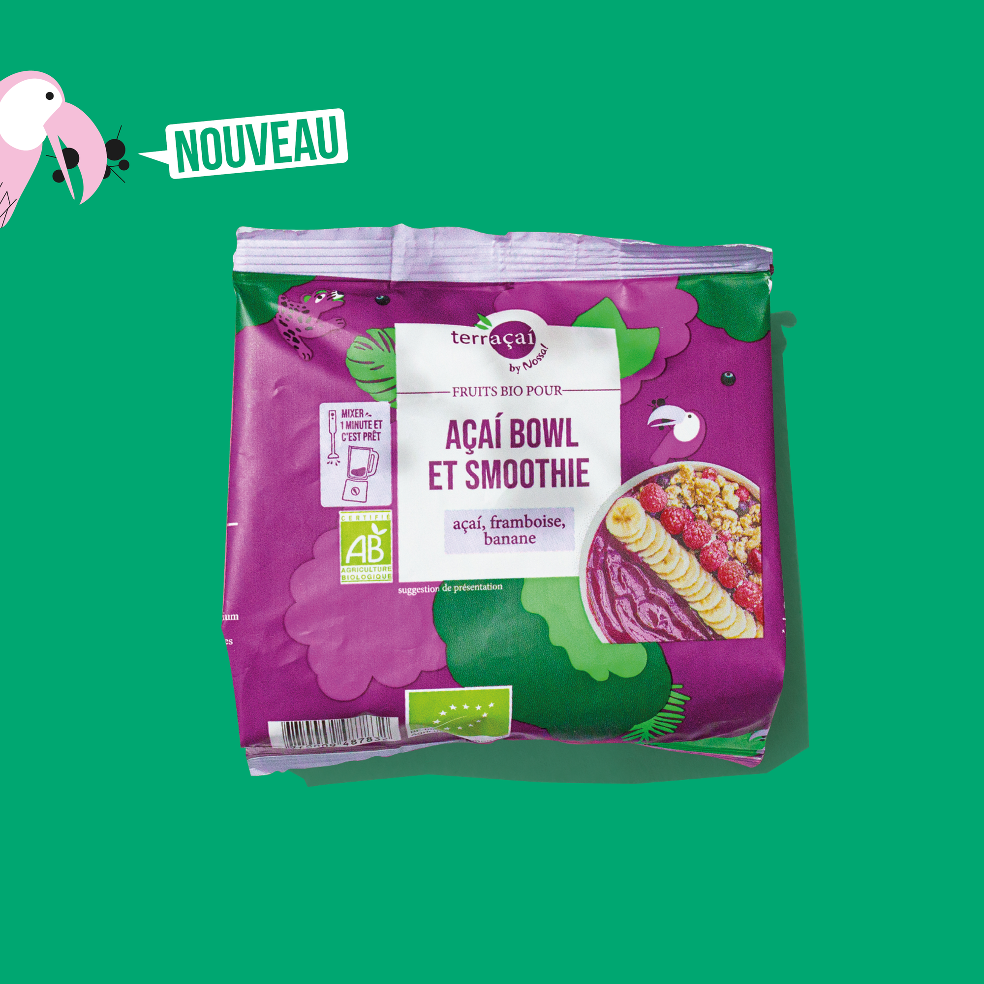 Acai, Raspberry, Banana Mix