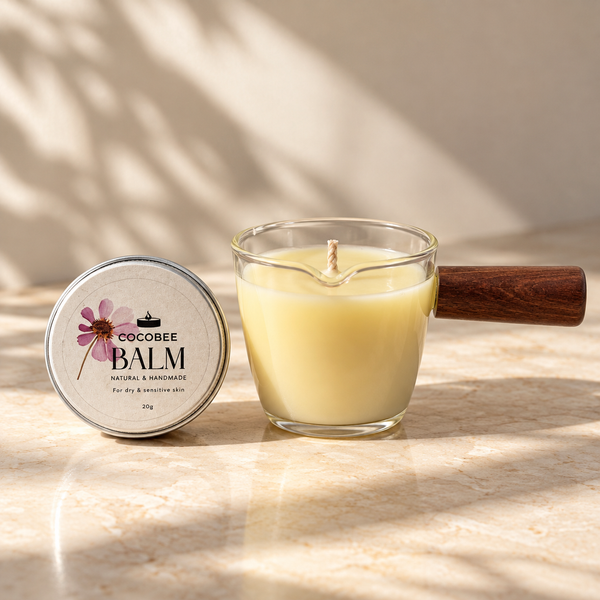 CocoBee Everyday Glow Set with Massage Candle and Body Balm
