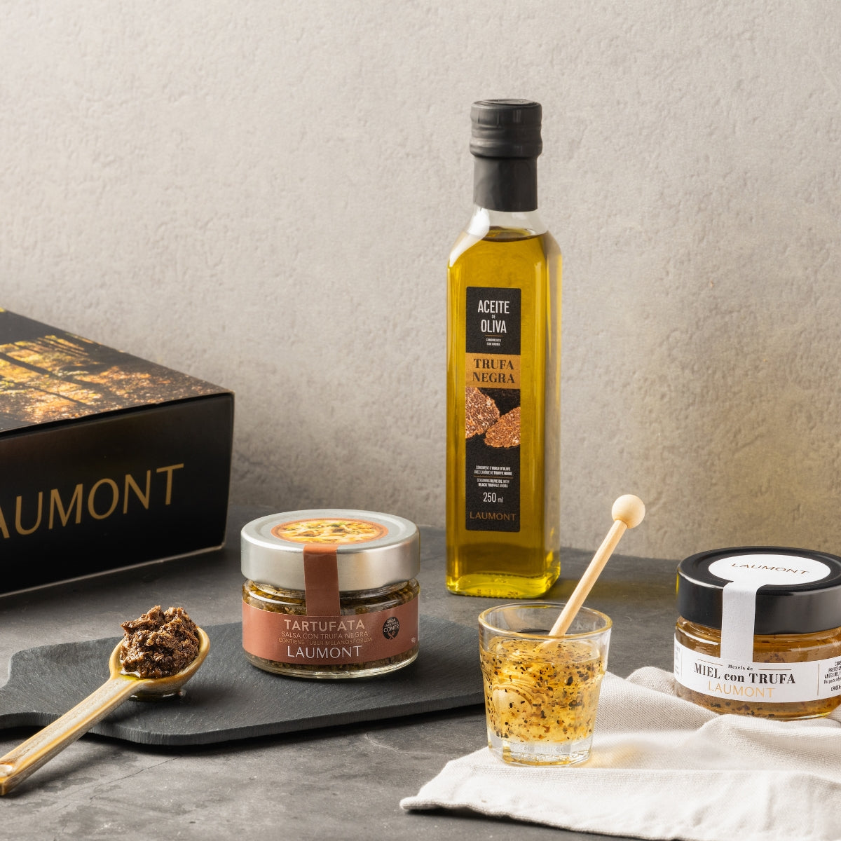 PACK SWEET TRUFFLE – Truffle Honey + Black Truffle Oil + Tartufata